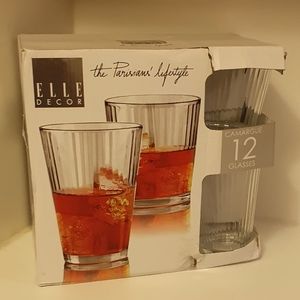 Set of 12 elle decor glasses